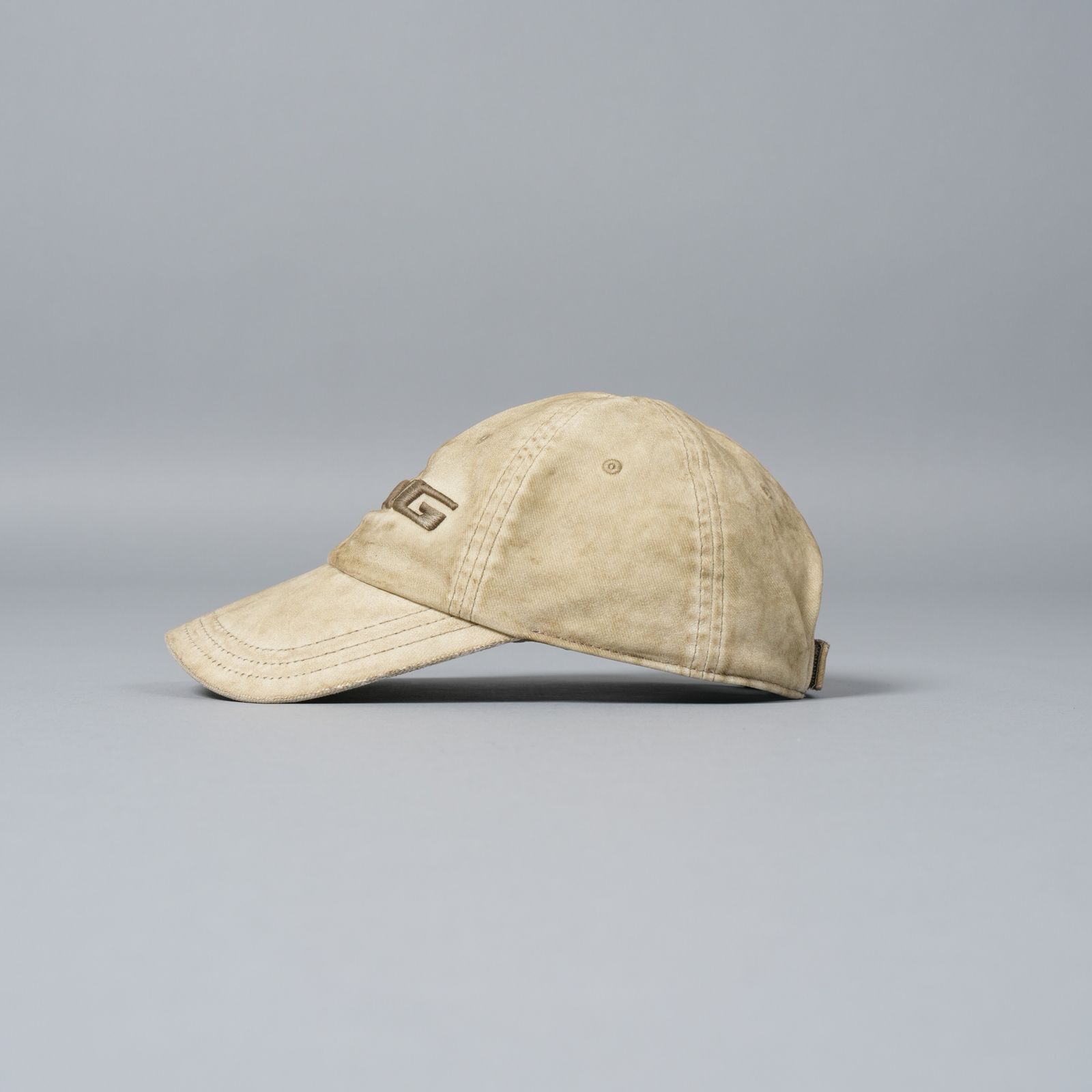 alexander wang - BASEBALL CAP WEATHERED FLOCK / 3Dロゴ刺繍