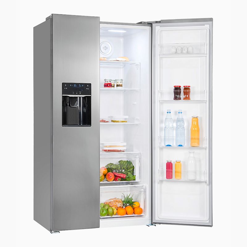 Frigider side by side, Exquisit, cu dispenser de apa, 513 litri