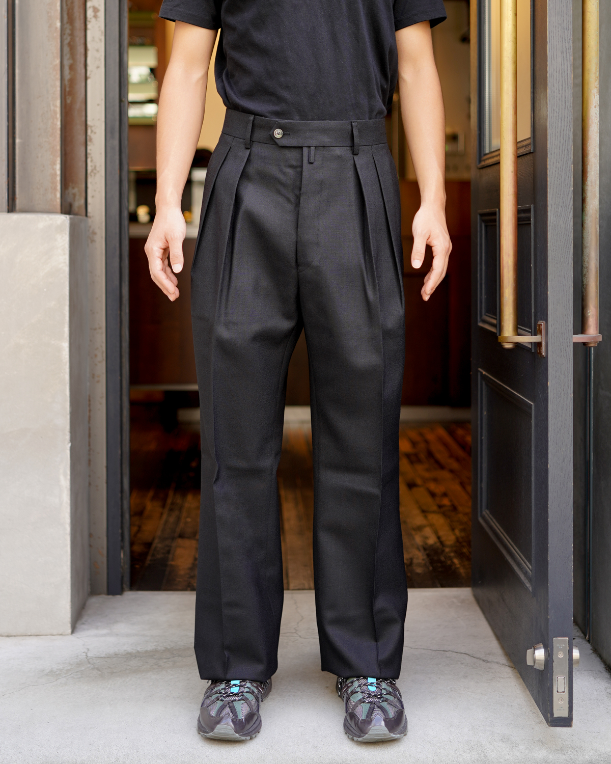 NEAT｜SCOTCH CHEVIOT｜WIDE TYPE Ⅰ - Black｜PRODUCT｜Continuer Inc