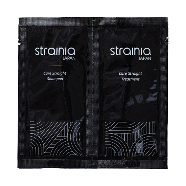 ケアストレートシャンプー&トリートメント ペアパウチ / strainia