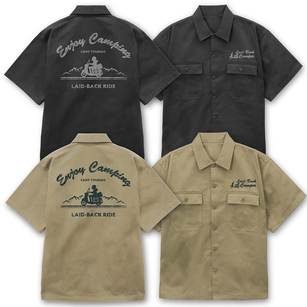 シルエットバイク志摩リン ワークシャツ [『ゆるキャン△ SEASON3