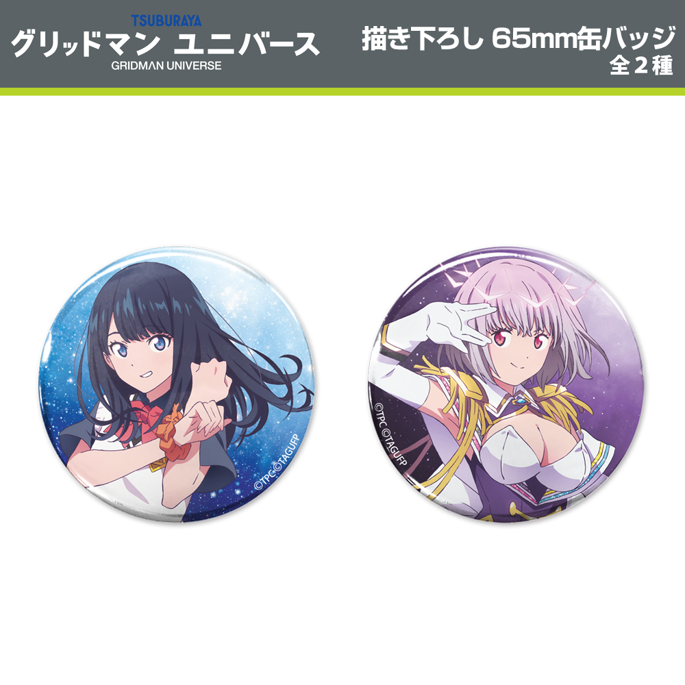 描き下ろし 宝多六花 65mm缶バッジ [グリッドマン ユニバース