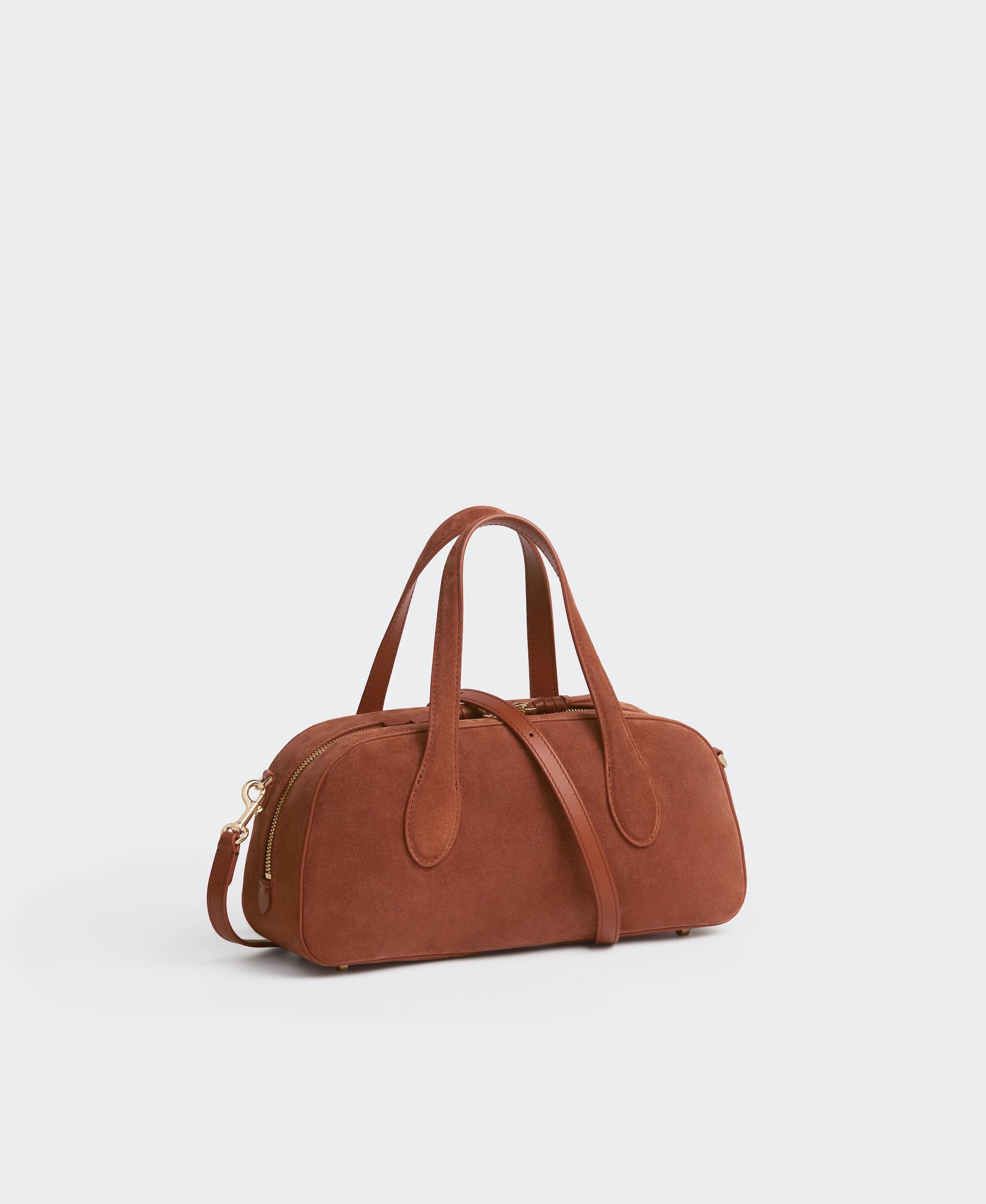 Cafuné - Small Asra Boston Bag - Terracotta(Suede)