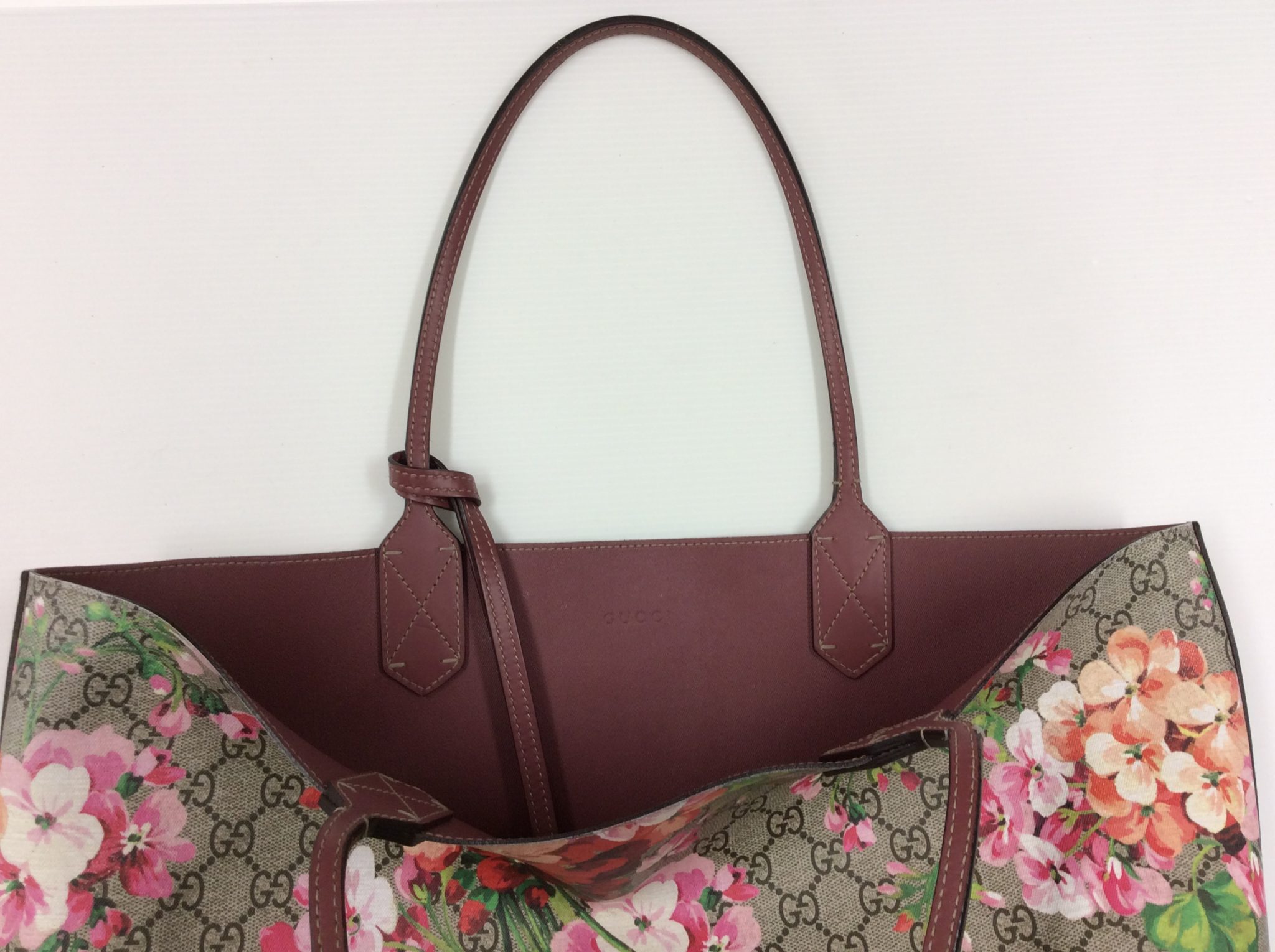 20-44 グッチ(GUCCI)花柄トートバッグ ハンドル交換 ｜ CAWA SMITH