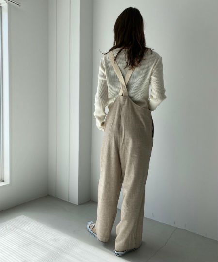 RED CHOP WORKS】ハイウエストツイルサロペット | CANAL JEAN