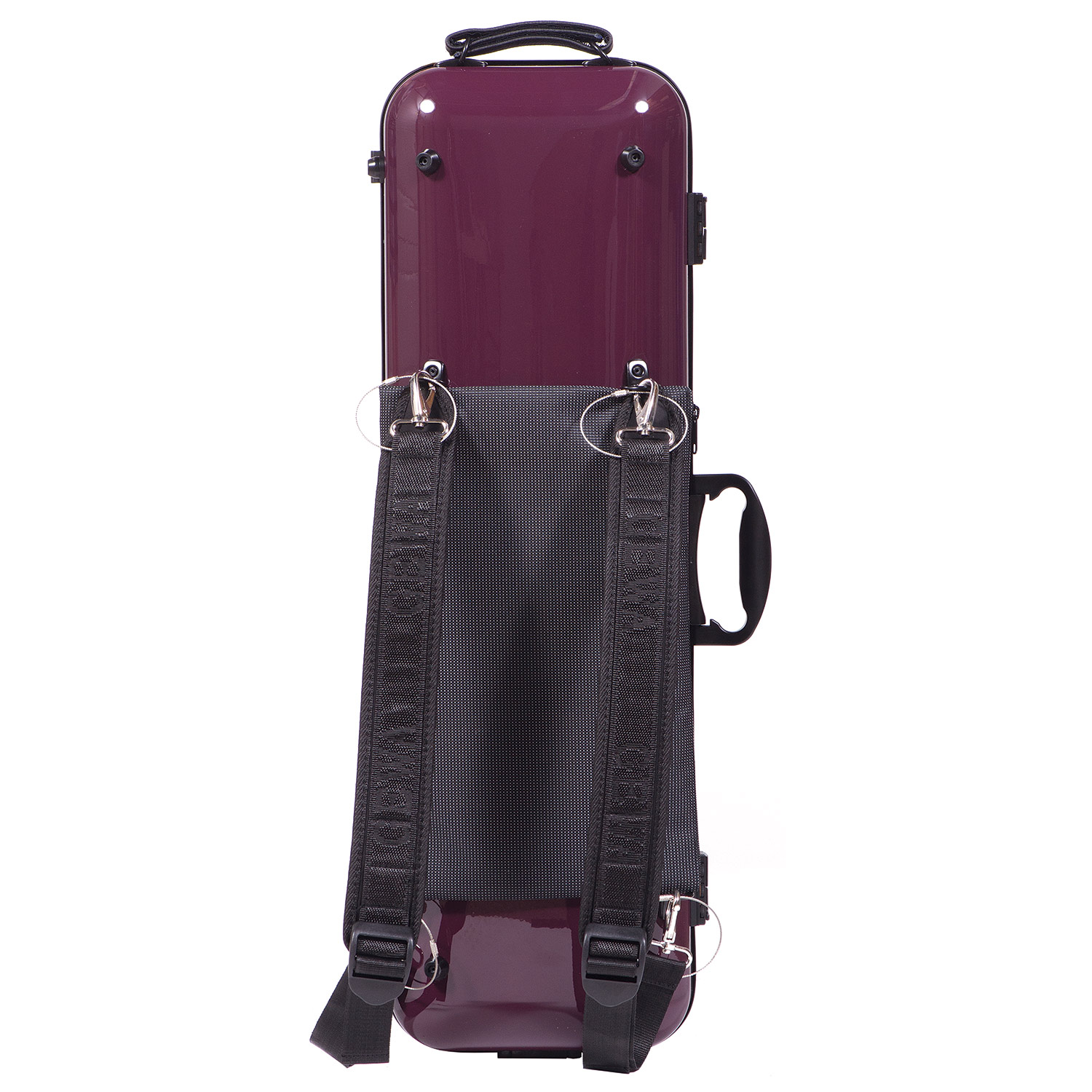 Gewa Air 2.1 Oblong Purple Violin Case with subway handle, Black