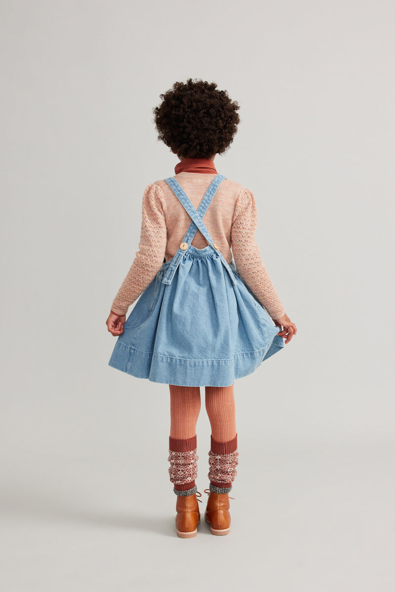 Soor Ploom Eloise Pinafore - Light Denim – Casp Baby Mommy & Me