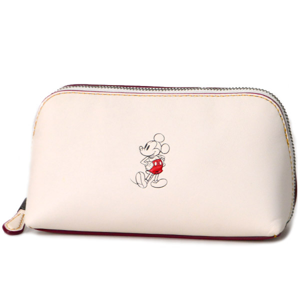 COACH】コーチ ディズニー ミッキー コラボ レザー コスメティック