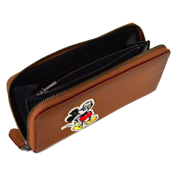 COACH】コーチ パッチワーク スタッズ レザー ディズニー ミッキー