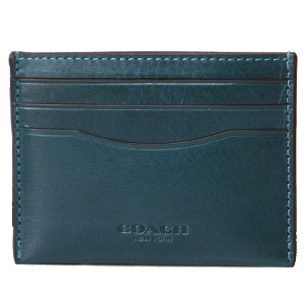 COACH】コーチ ウォーター バッファロー レザー スリム パスケース