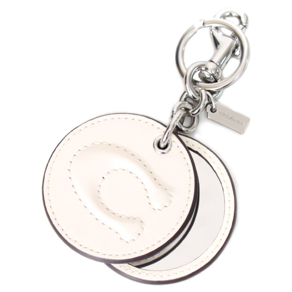 COACH】コーチ スムースレザー C ロゴ ぷっくり ミラー 鏡 バッグ