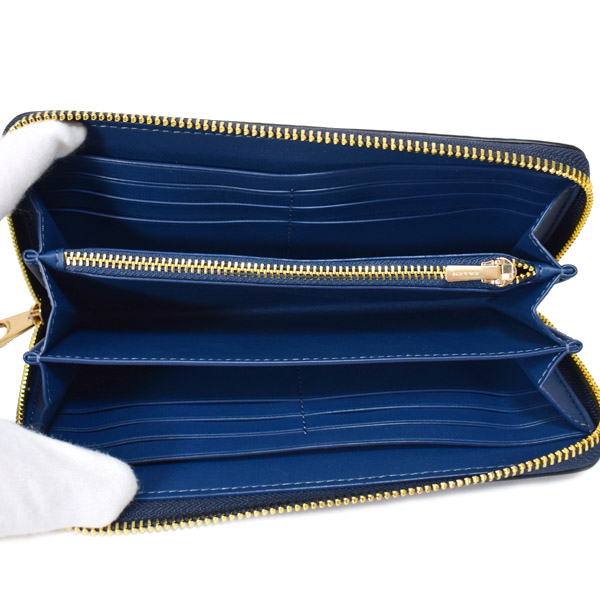 COACH】コーチ 長財布 ぺブルドレザー ロゴ リストレット ロング