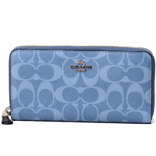 COACH】コーチ コーティングキャンバス シグネチャー アコーディオン