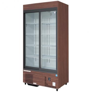 フクシマ MSS-090GHMSR|スライド扉 奥行650|リーチイン冷蔵ショー