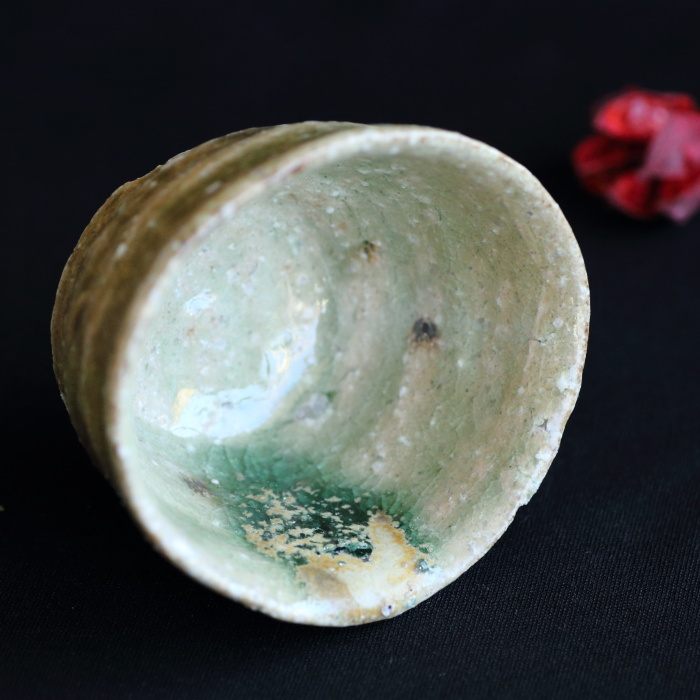 古谷和也 信楽ぐい吞み 穴窯焼成 作家もの酒器 酒杯 酒呑 桐箱