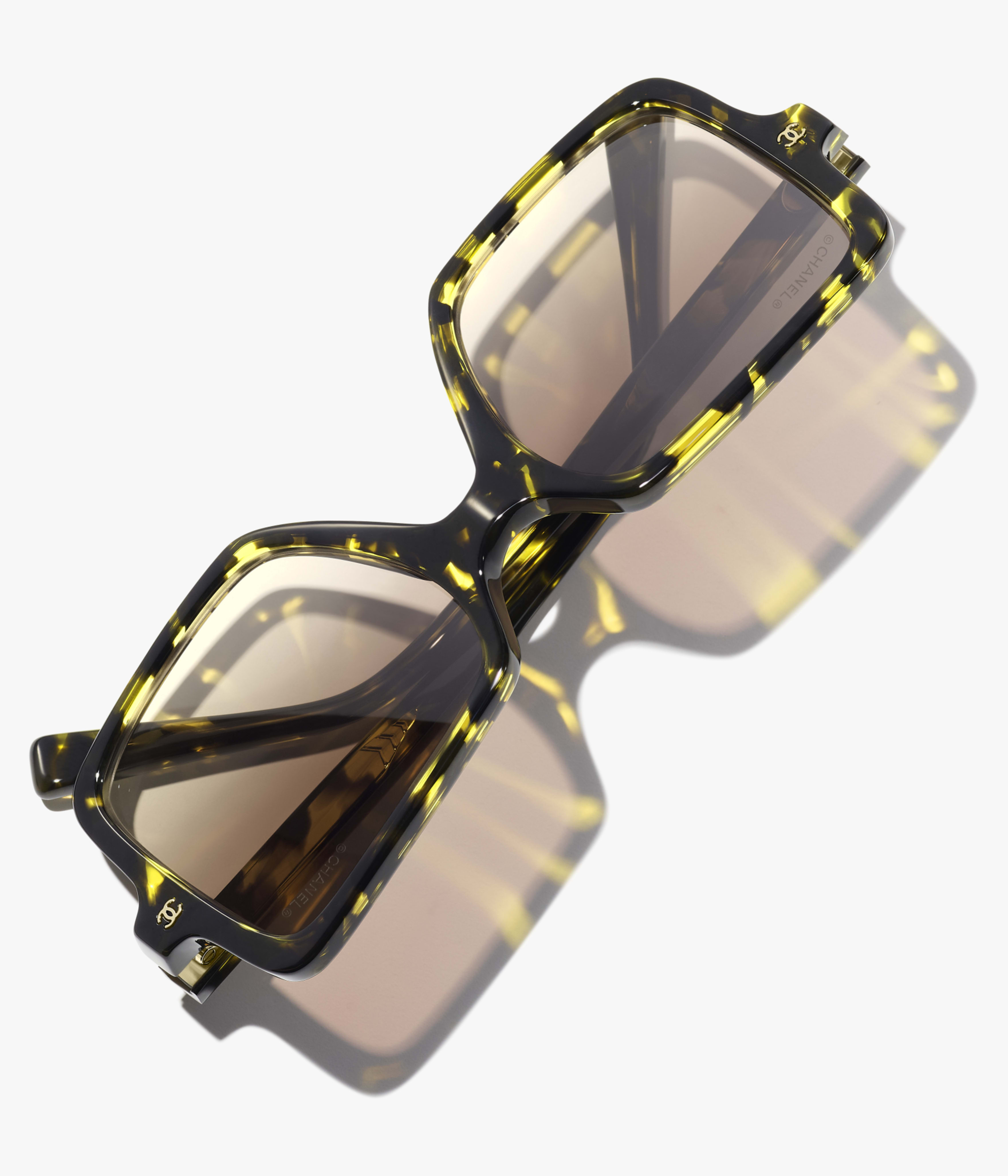 CHANEL サングラス: スクエア シェイプ サングラス, アセテート 9193