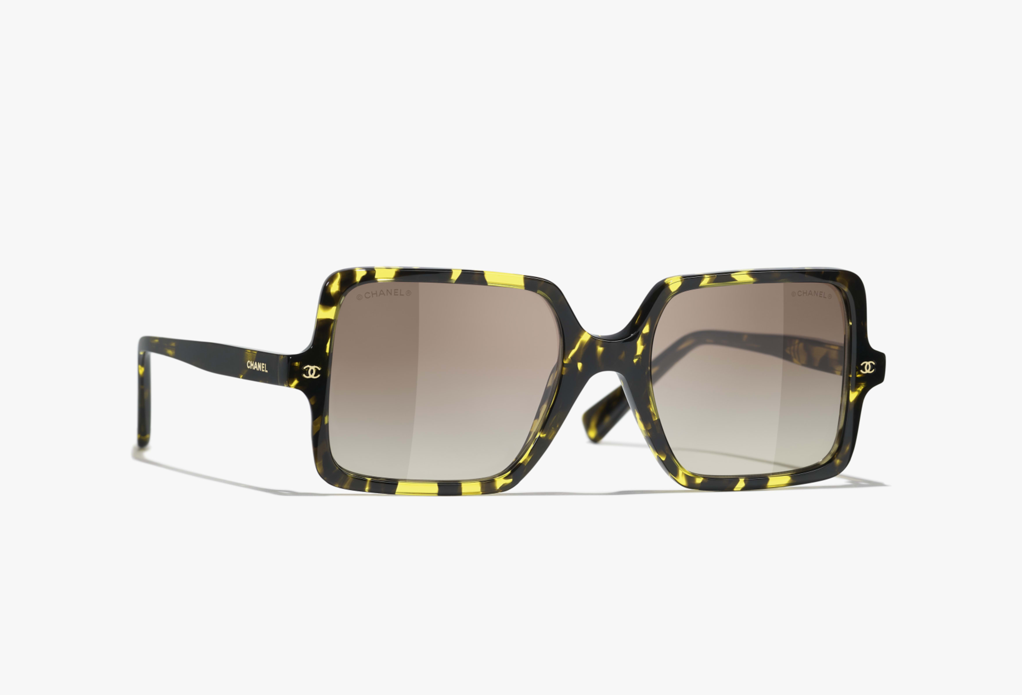 CHANEL サングラス: スクエア シェイプ サングラス, アセテート 9193