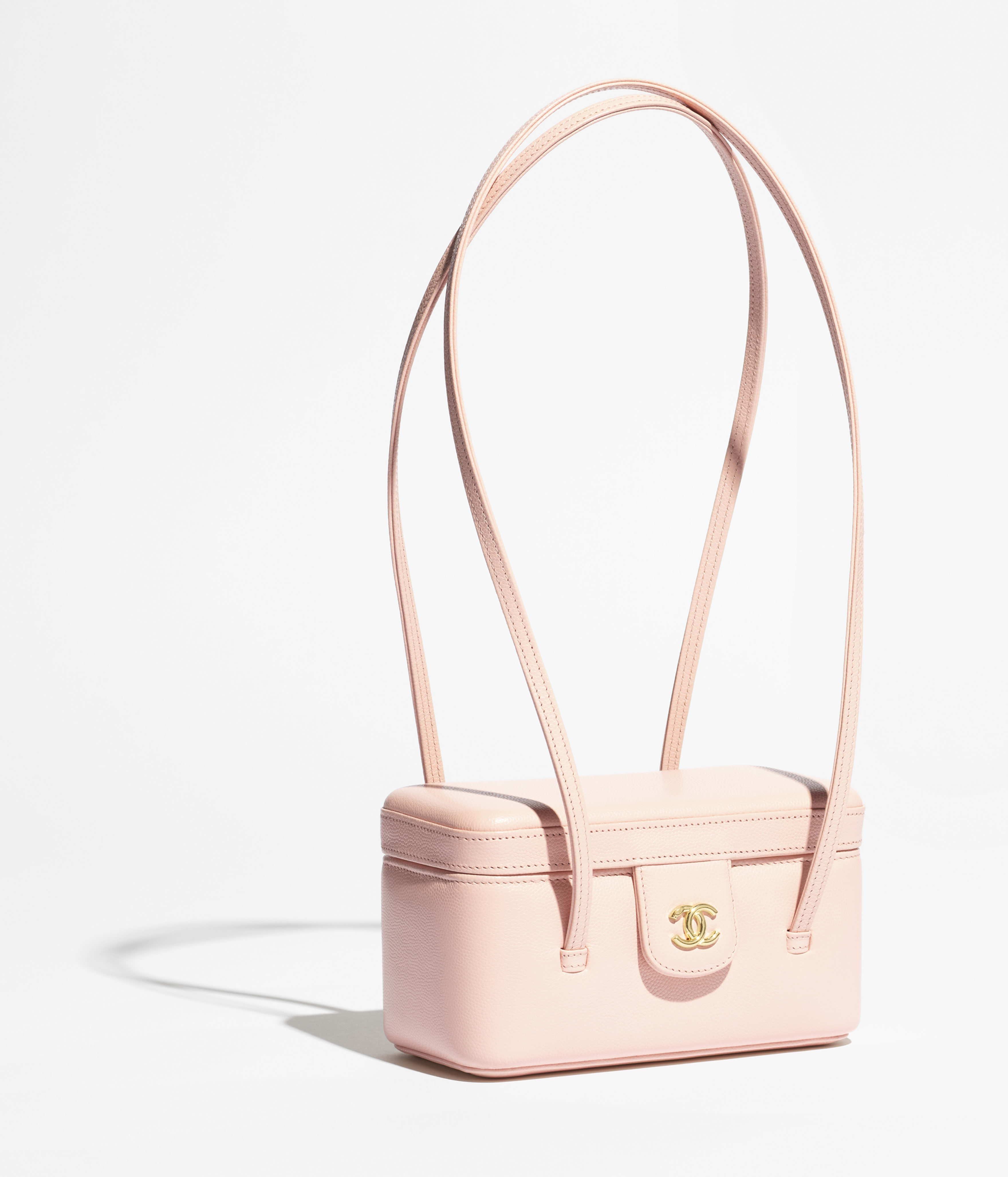 ロング ヴァニティ ケース - シャイニー グレインド カーフスキン