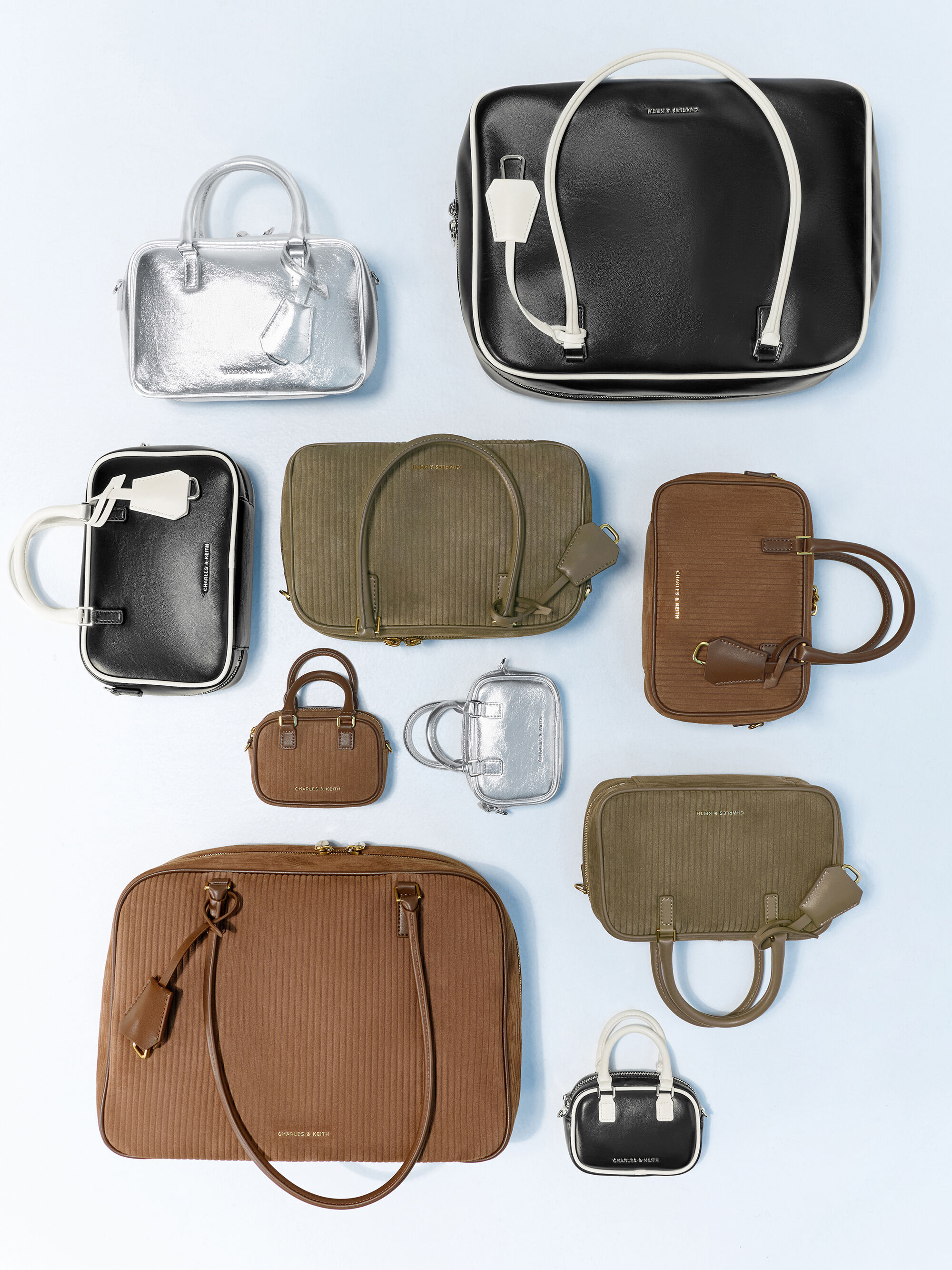 Sianna ラージシアンナ ボウリングバッグ - マルチ | CHARLES & KEITH