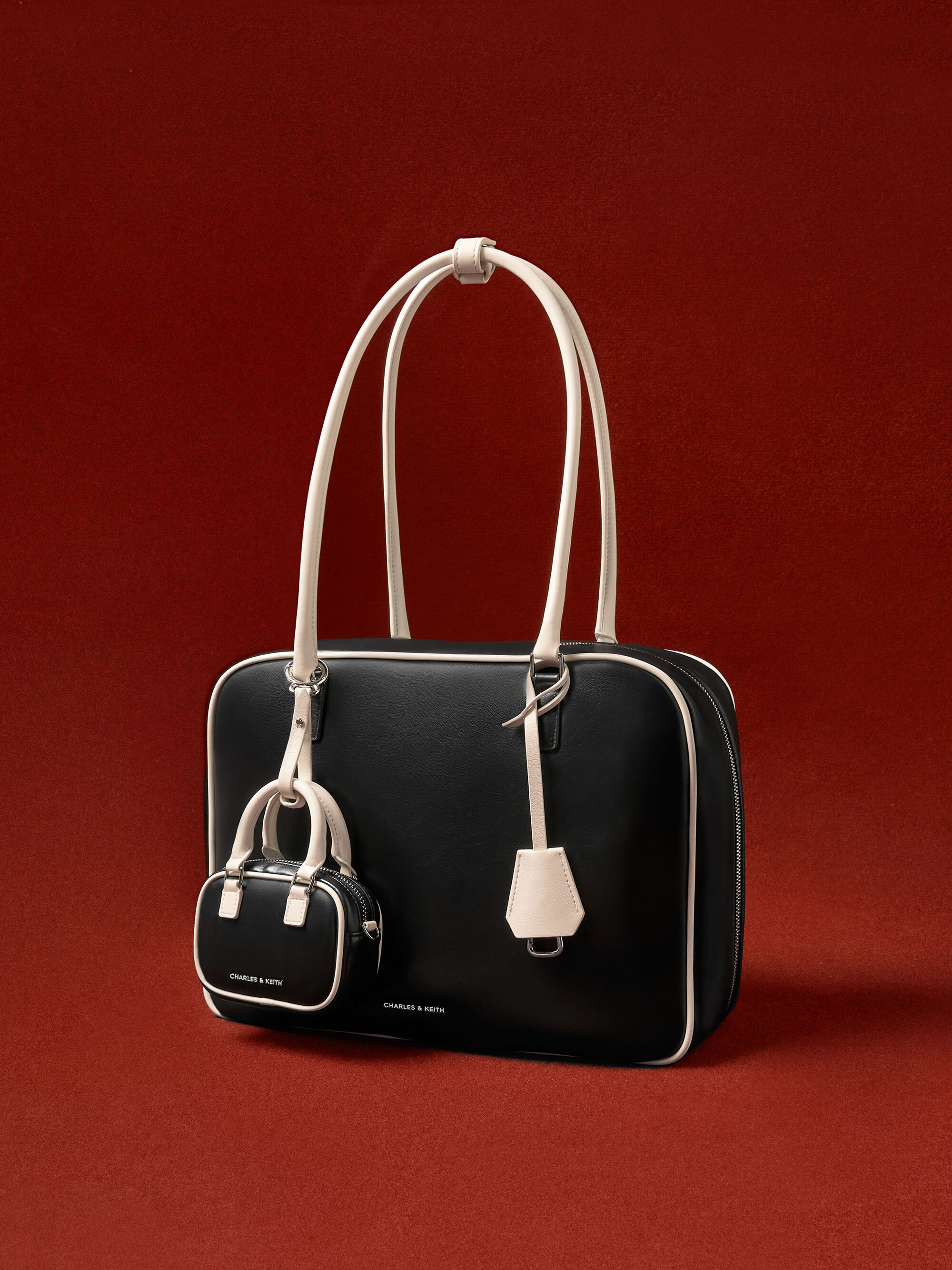 Sianna ラージシアンナ ボウリングバッグ - マルチ | CHARLES & KEITH