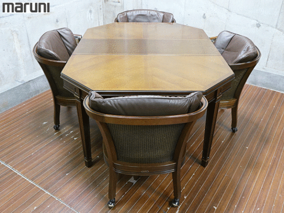 マルニ木工】maruni ROYAL 地中海ロイヤル 伸長式 ダイニング テーブル