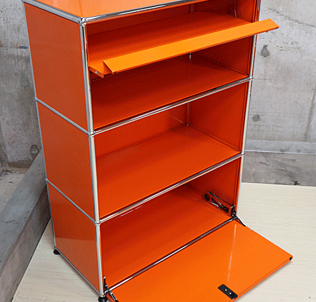 USM Haller】USMハラー 1列3段 キャビネット シェルフ マガジンラック