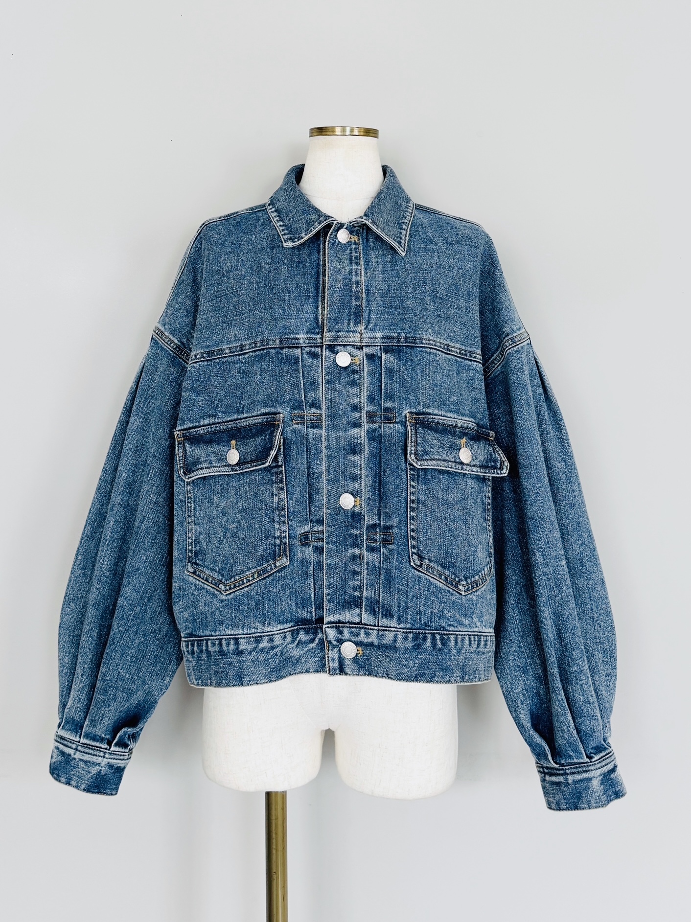 SELECT(セレクト) 袖タックショート丈デニムジャケット｜Praise