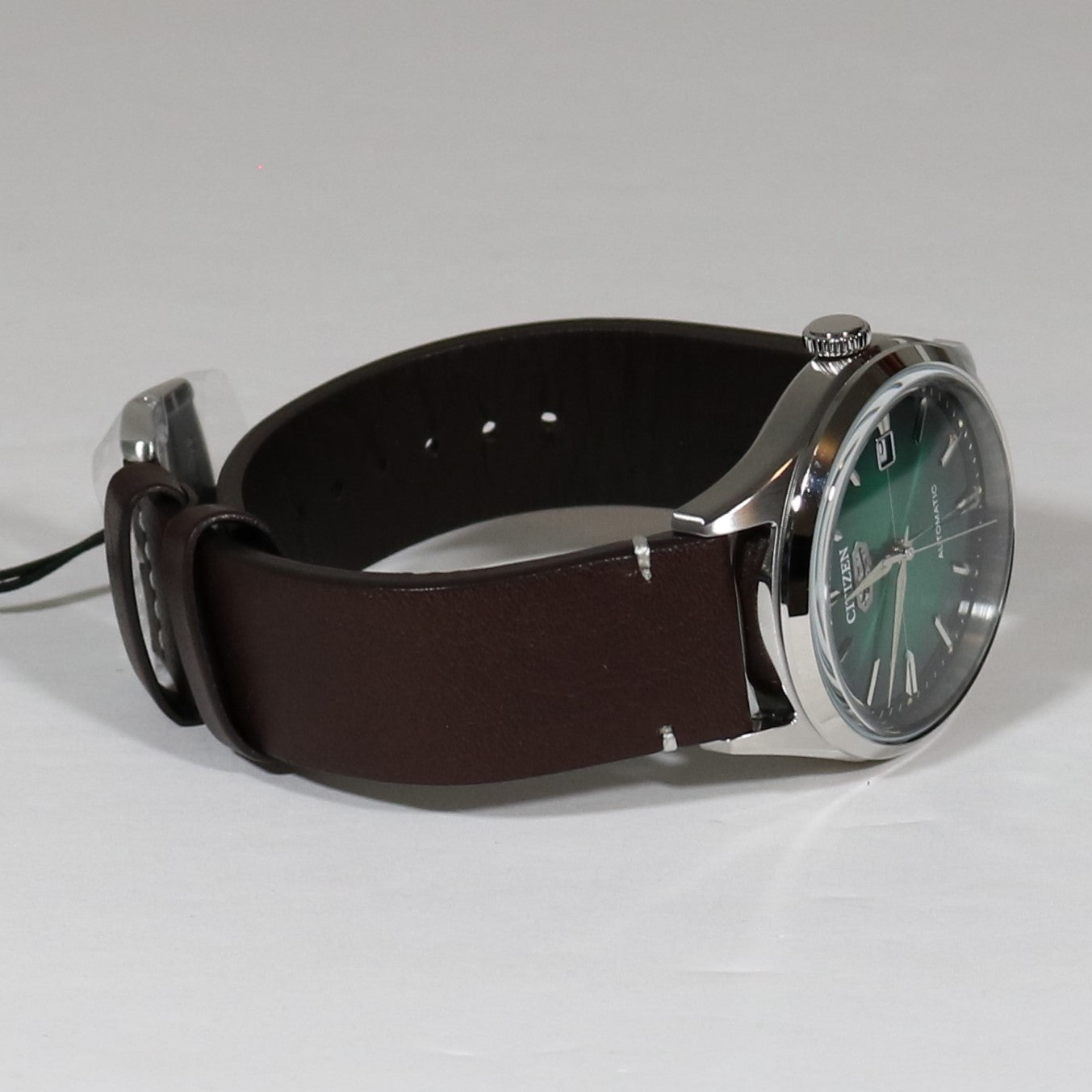 Citizen Men's C7 Series Automatic Green Dial Brown Leather Strap
