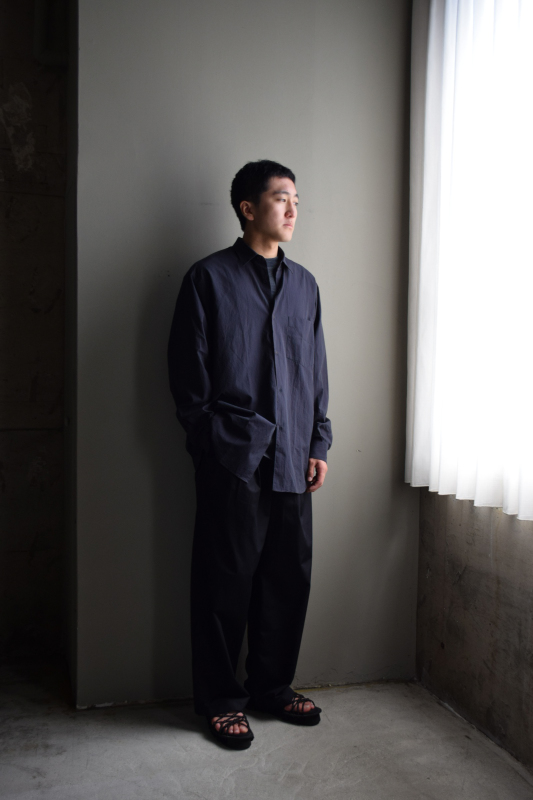 COMOLI (コモリ) コモリシャツ [NAVY]