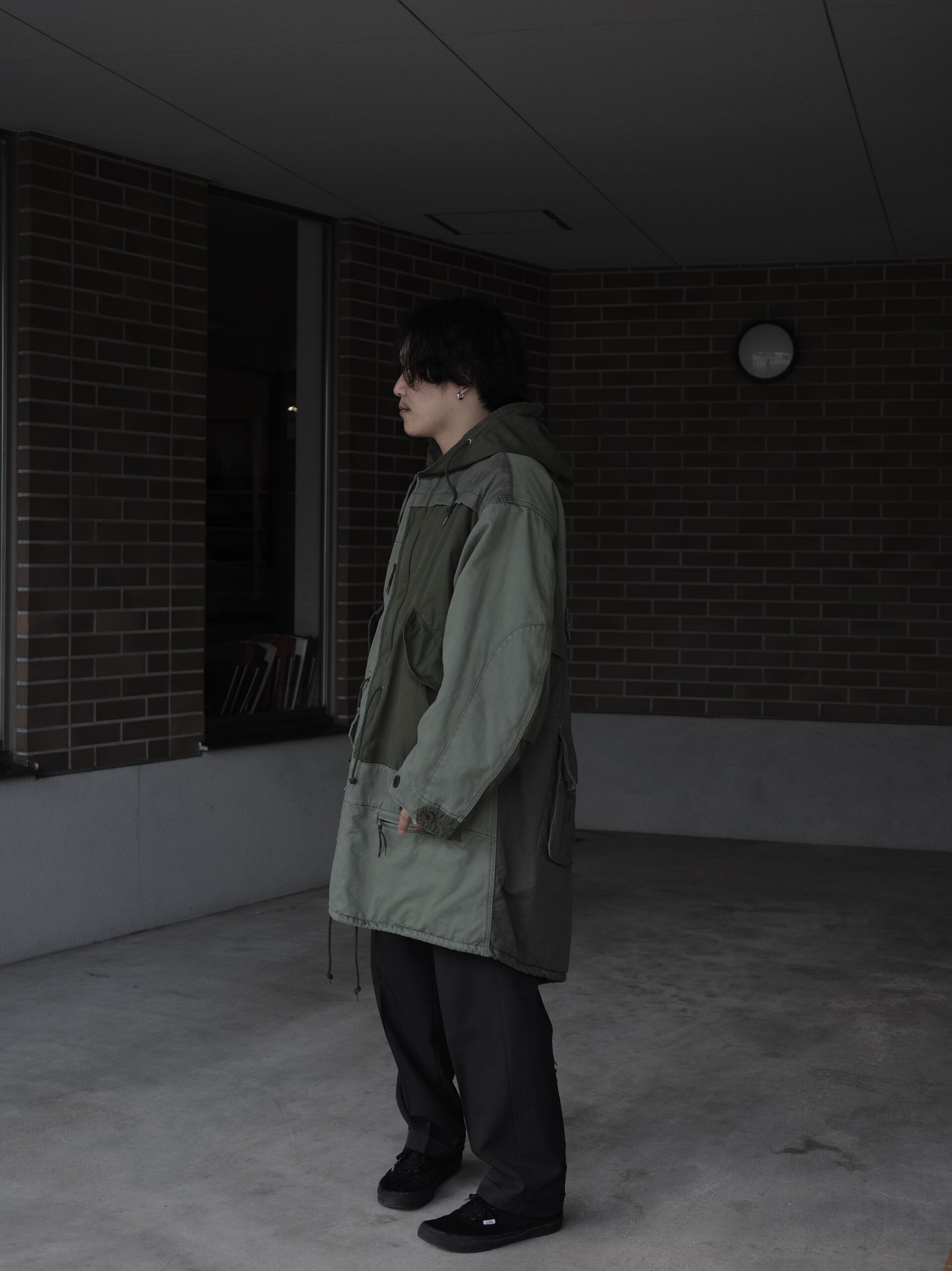 UNDERCOVER】解体アーミーコットンモッズコート・W/Ny二重織チャイナ