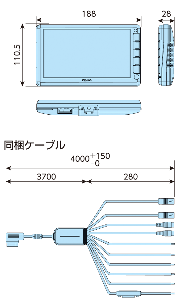 7型ワイドHD対応ディスプレイ｜Clarionクラリオン | Home