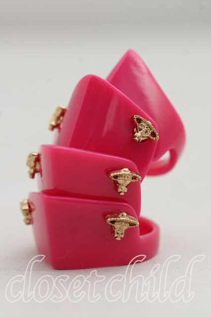 ヴィヴィアンウエストウッド 中古 / RG/レジンアーマーリング S ピンク