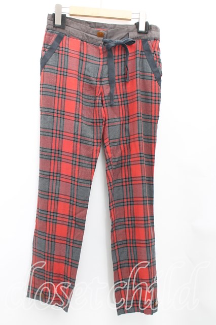 ヴィヴィアンウエストウッド 中古 / タータンチェックパンツ 2 赤 H-24