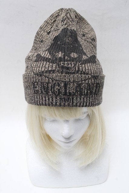 ヴィヴィアンウエストウッド 中古 / スカルニット帽 カーキ S-25-05-11