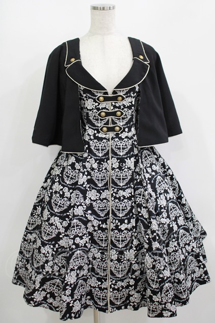 metamorphose / ハートダマスクジレ風ジャンパースカート サイズ1