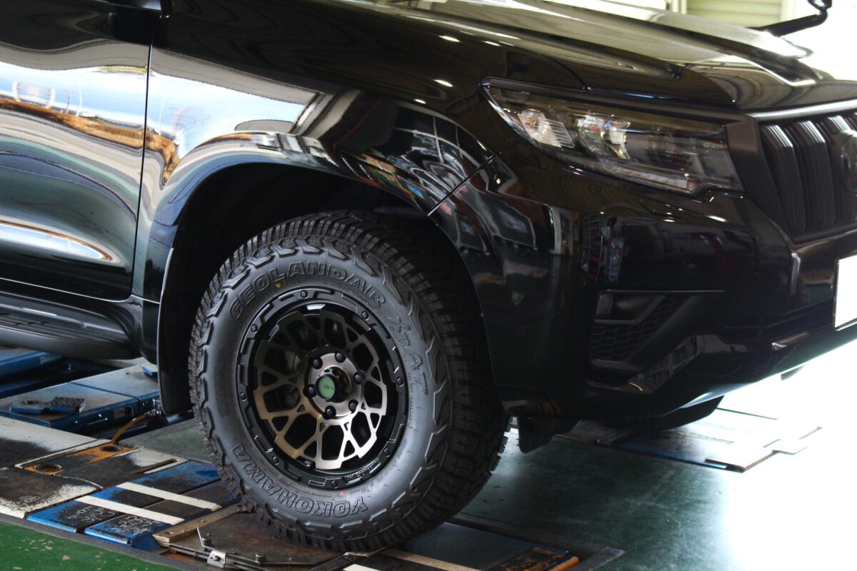 モトレージ TERRA コイルスプリング で150プラドをリフトアップする
