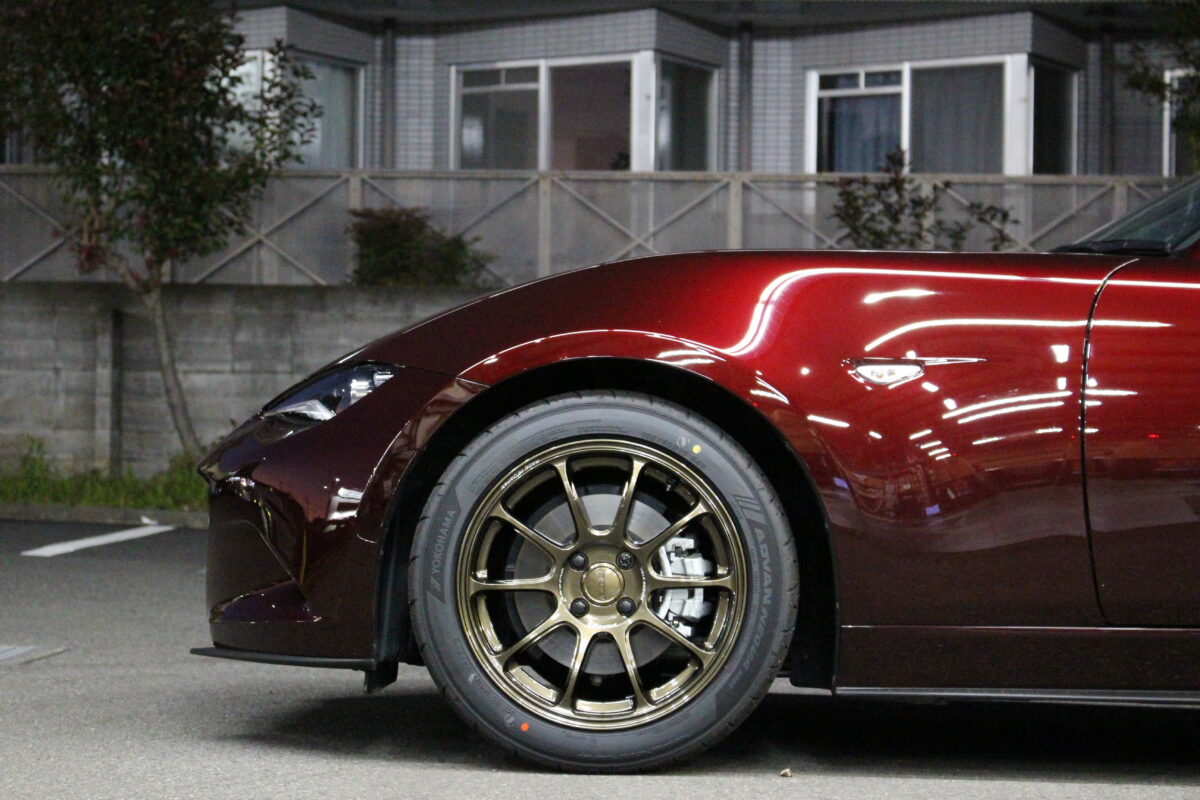 NDロードスターにテイン フレックスZ & レイズ ボルク ZE40 16インチを