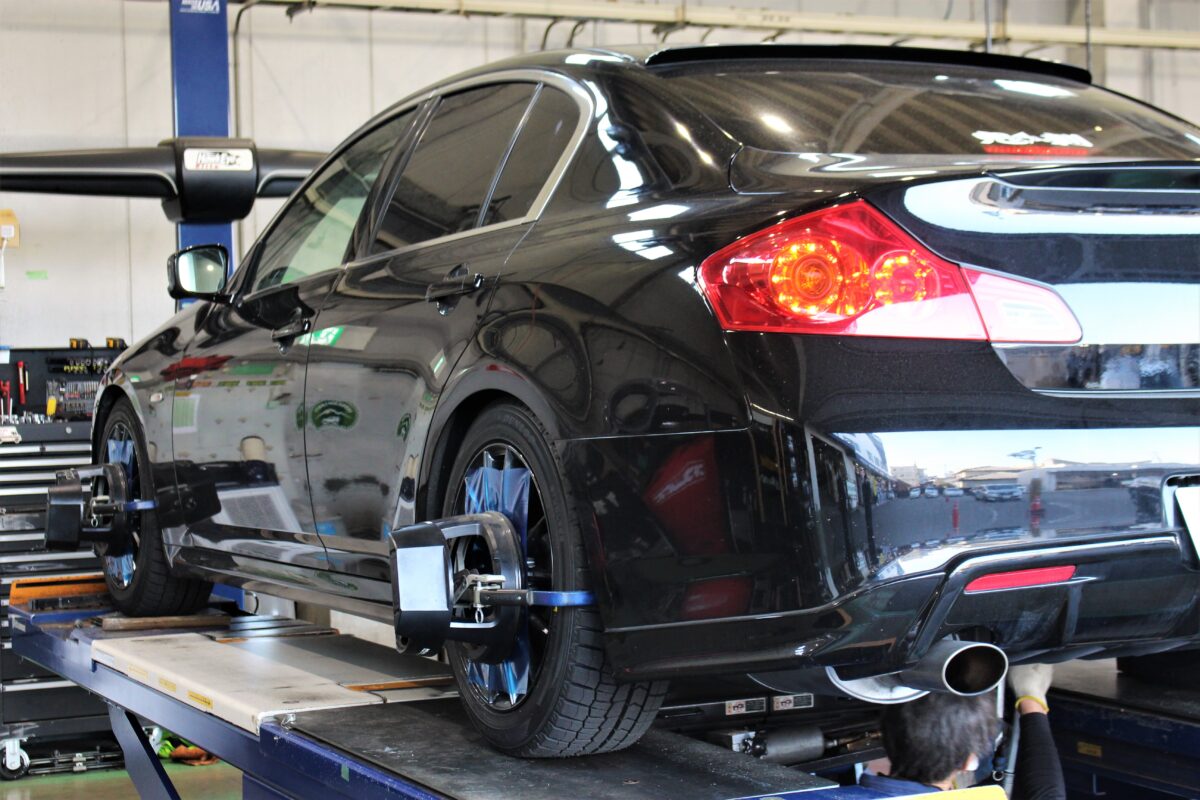 V36スカイラインセダン x TEIN-テイン-フレックスZ 装着！ | 中川店