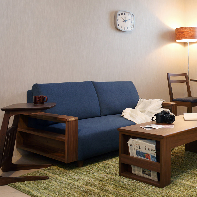 大決算セール5％オフ！】3人掛けソファー「Nicole(ニコール)」/ウッド