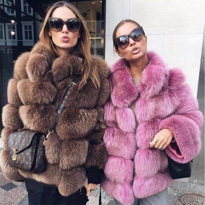 REAL 4BLOCK SAGA FOX FUR STAND COLLAR JACKET リアルサガフォックス