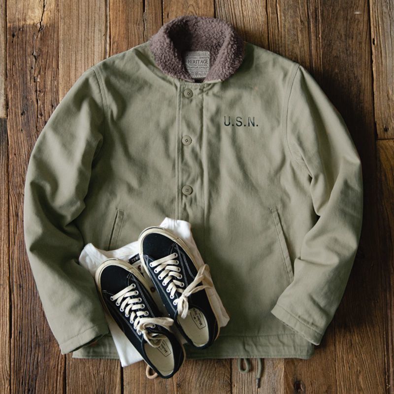 Men's Madden tooling Vintage military khaki N-1 jacket マッデン