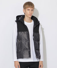 WEB限定】シャドーチェックダウンベスト（ブルゾン）｜BLACK LABEL