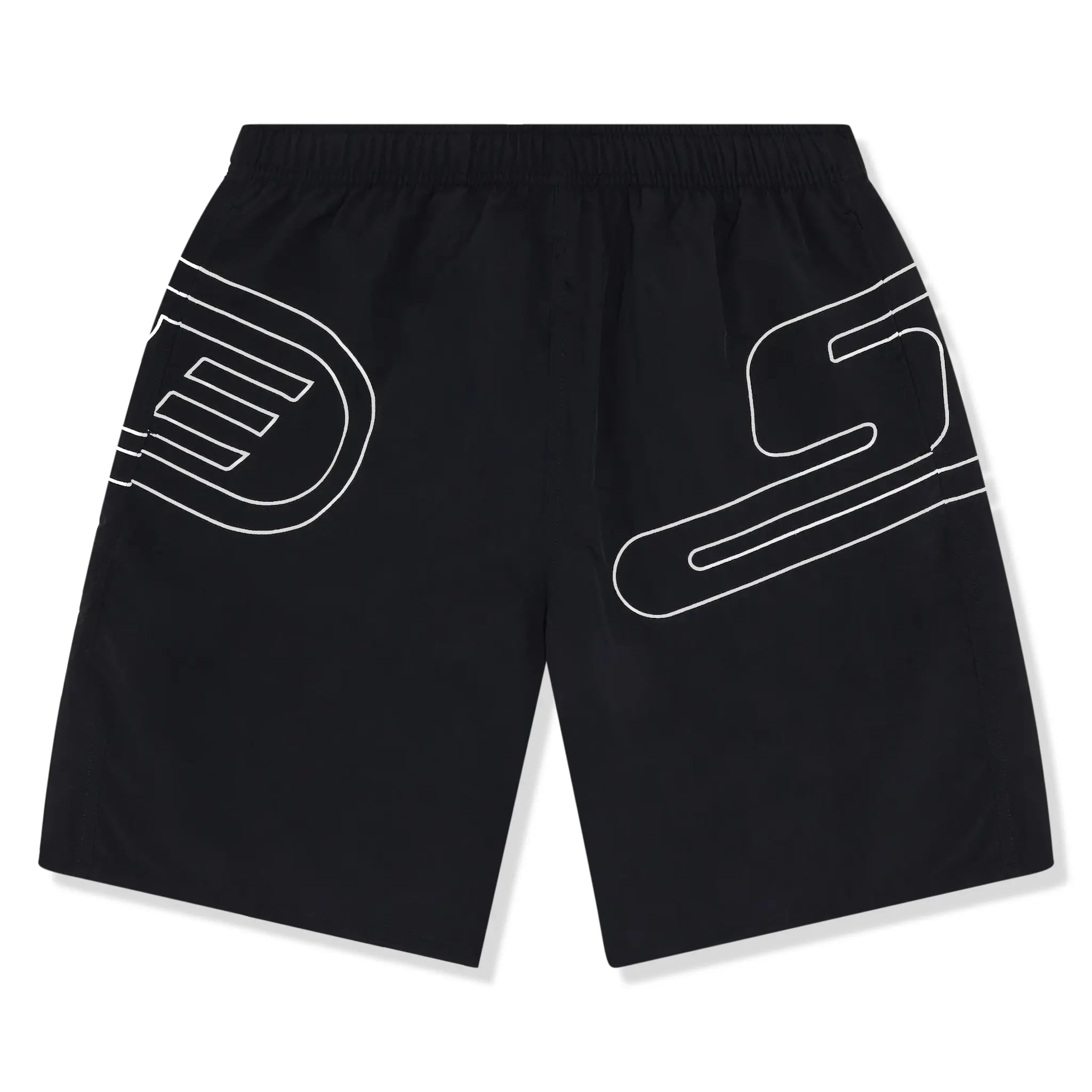 Supreme Big Logo Nylon Black Shorts | SS25SH42-BLACK