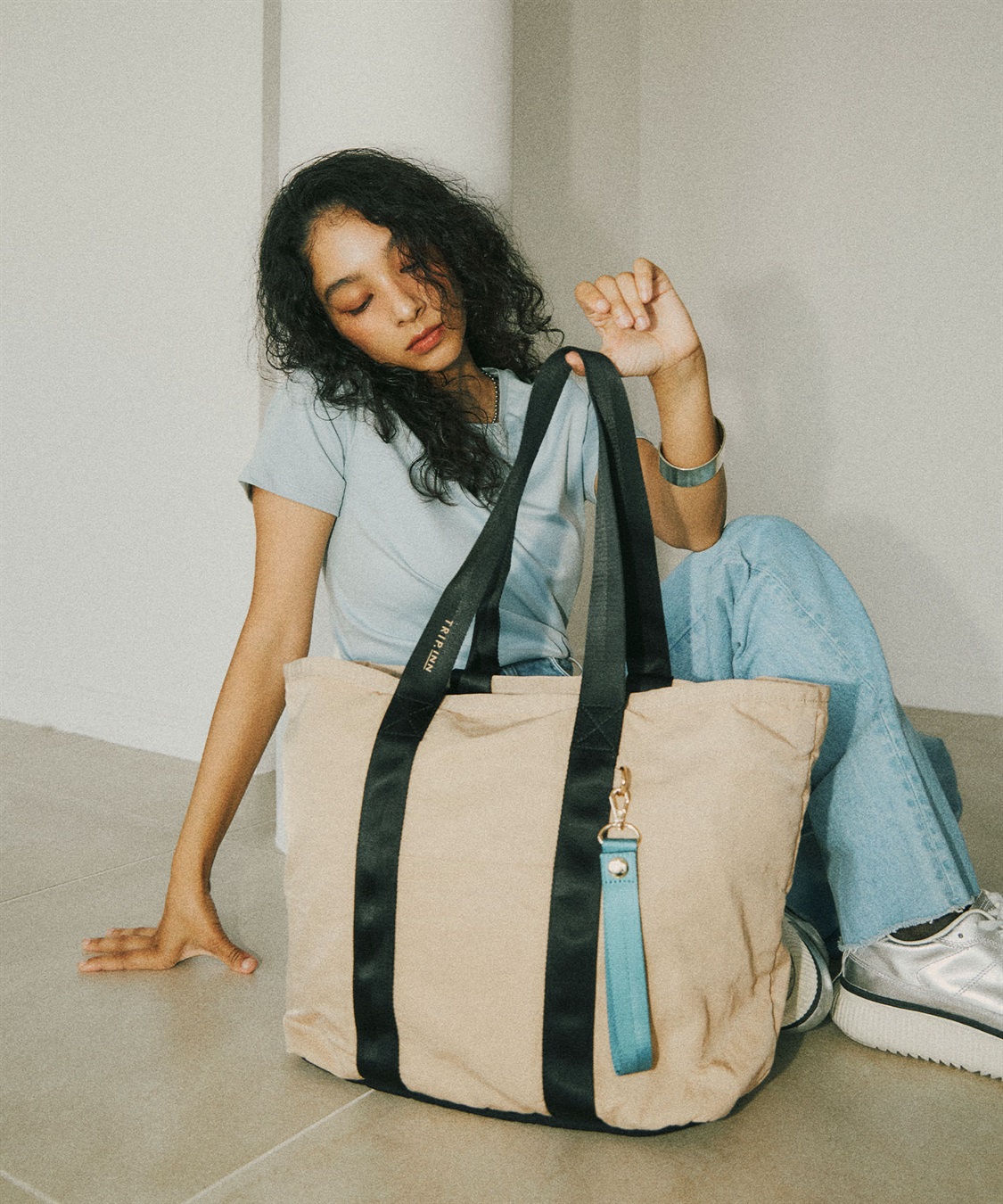 TRIP.INN】2WAY 目隠しポケット付ビッグトートバッグ Life Style by