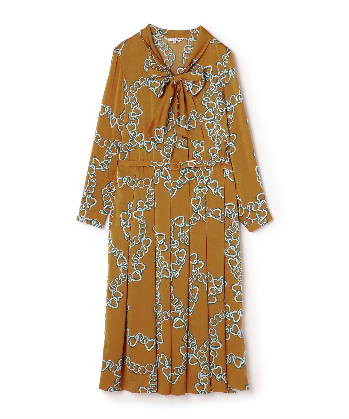 TIME SALE】ハートチェーンプリントボウタイワンピース 49AV JUNKO