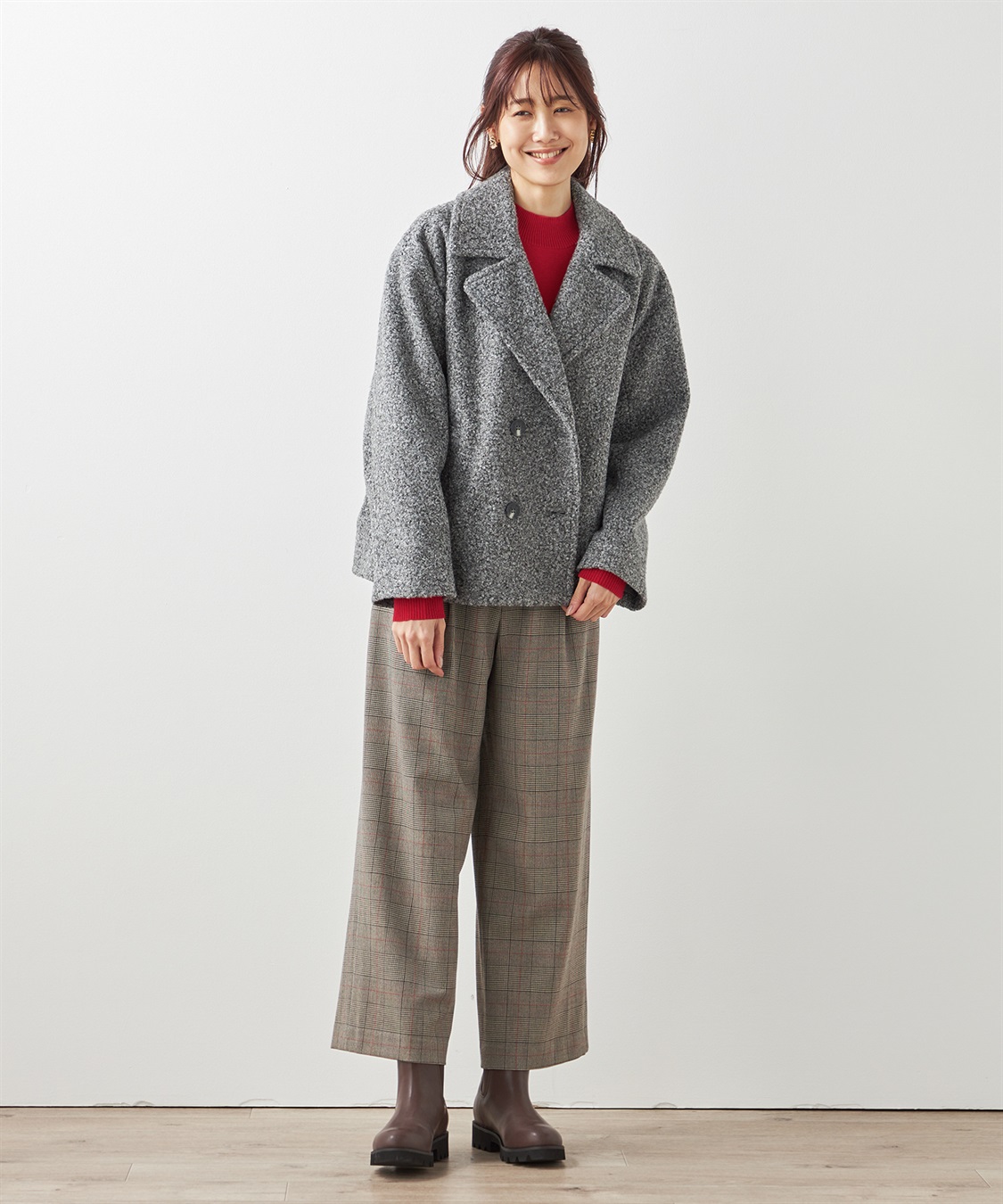 ブークレーウールジャケット Petit Honfleur｜クロスプラス公式通販サイト