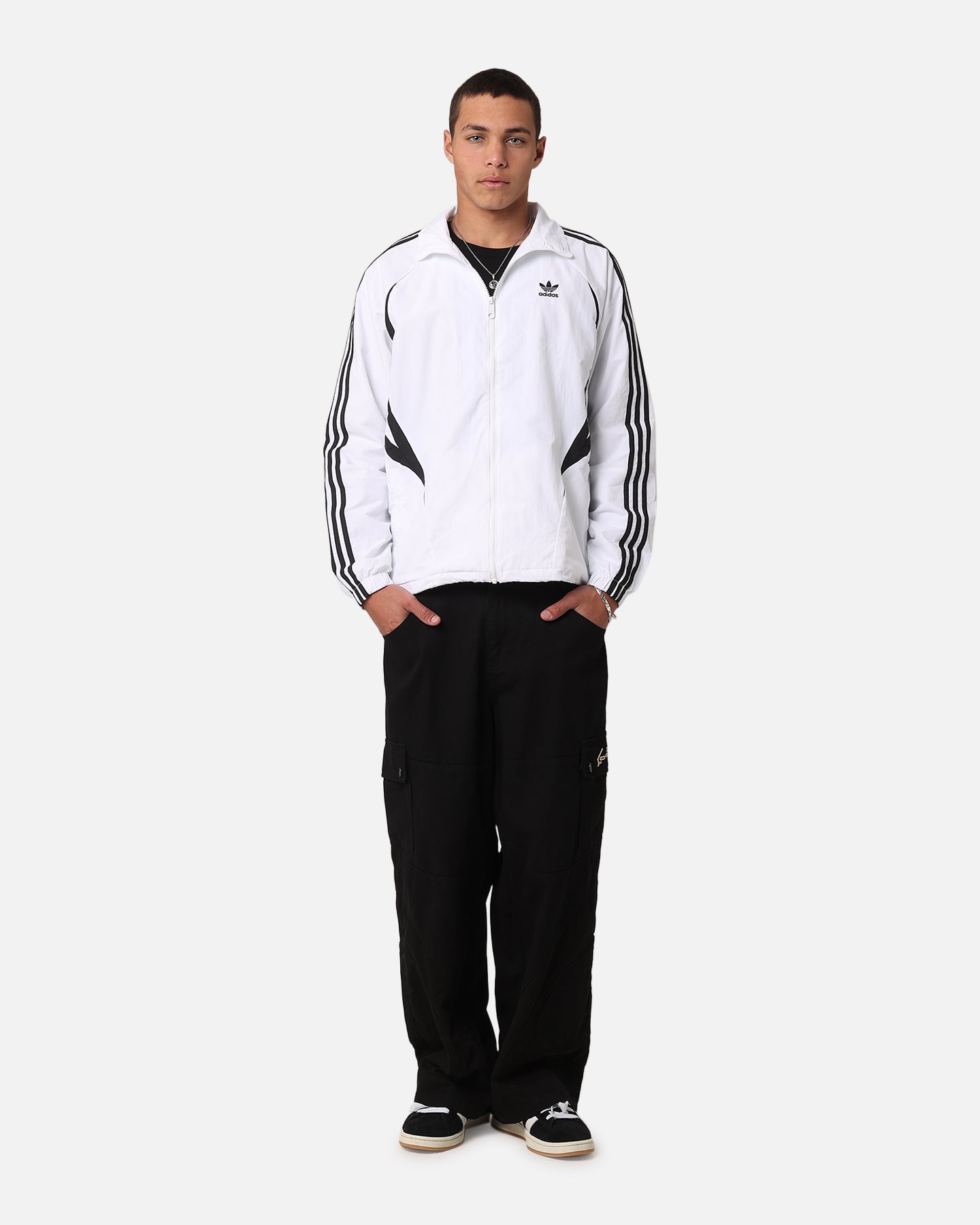 Adidas Archive Track Jacket White/Black | Culture Kings NZ