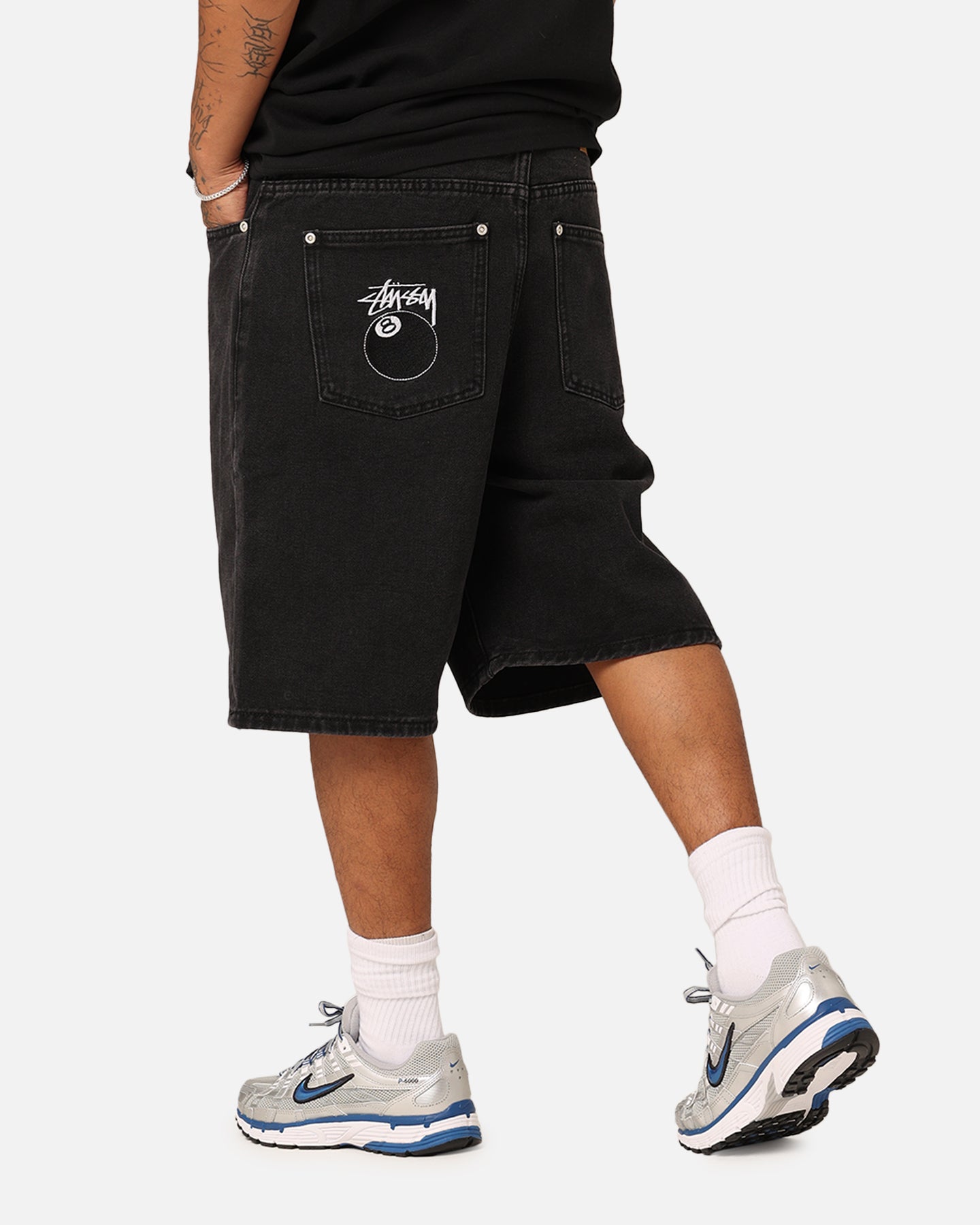 Stussy Denim Big Ol' Shorts Black | Culture Kings