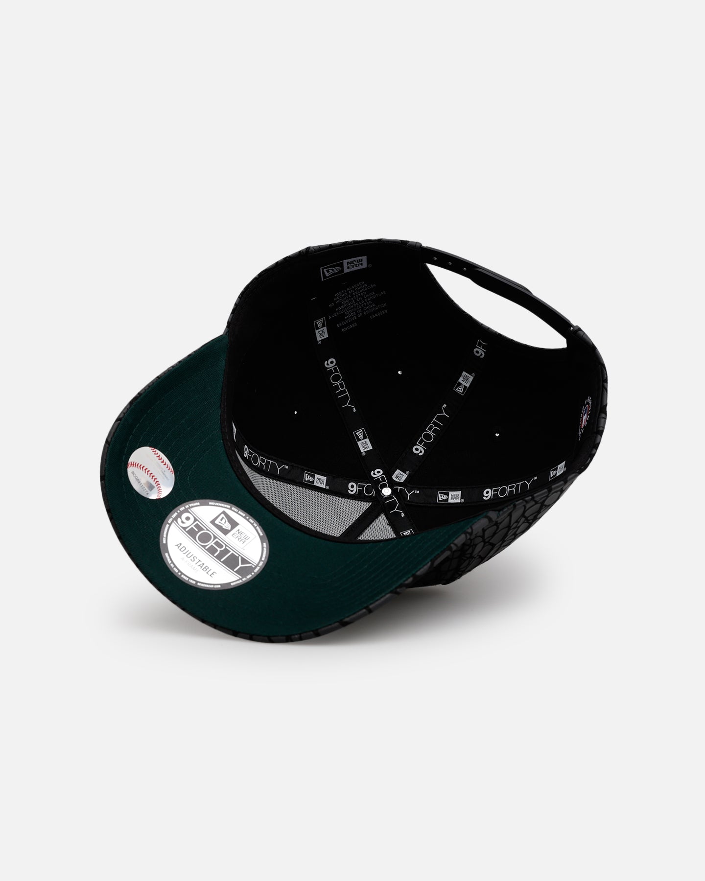 New Era New York Mets 'Croc Skin' 9FORTY A-Frame Snapback Black