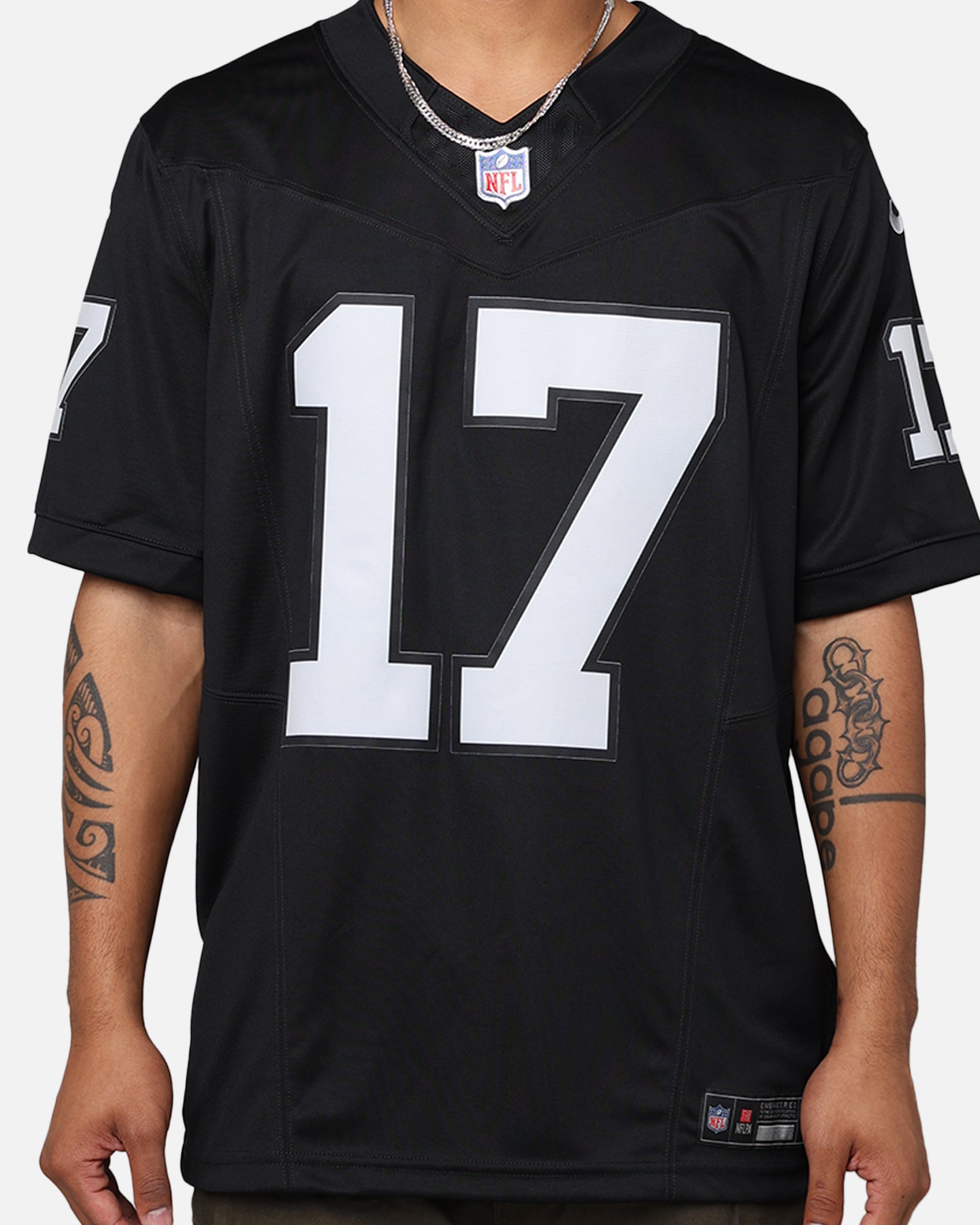 Nike Las Vegas Raiders Davante Adams #17 Limited Home Jersey Black